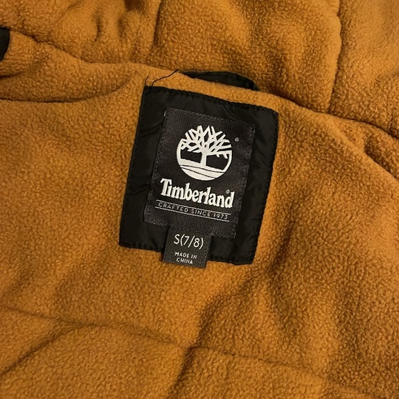 Kids Black Timberland Winter Coat - Picture 5 of 16